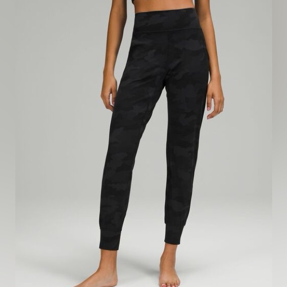 Lululemon Align Jogger 28” Coal Black and Gray Camo Leggings